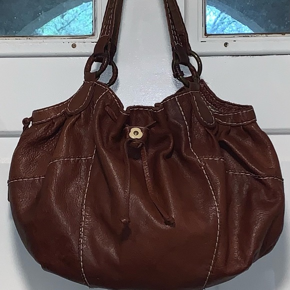 Lucky Brand Vtg Leather Hobo Shoulder Bag - Picture 10 of 11